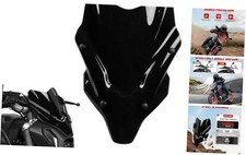 Motorcycle Windshield Deflector with Bracket Windscreen Fit for MT-07 Black