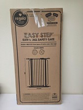 Regalo Easy Step Extra Tall Baby Gate, 36" High, Fits 29"-36.5" Wide, White Meta