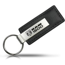 Dodge RAM 1500 Black Leather Key Chain