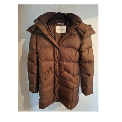 Marc O'Polo Damen Steppjacke braun mit Kapuze Reißverschluss Größe 32