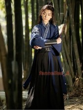 Chinese Traditional Hanfu Clothing ManAncient Swordsman Halloween CosplayCostume