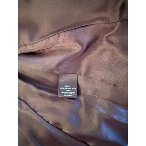 Gianni Bini Giacca Moto Plum Donna Vera Pelle Zip Fibbie a Scatto Tg XS - Foto 4 di 7