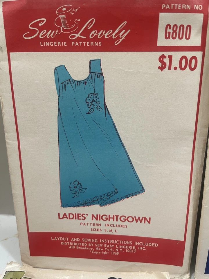 Vintage Sew Lovely Pattern Lot Girdle Peignoir Sz 12-14 70s - Image 3 of 4