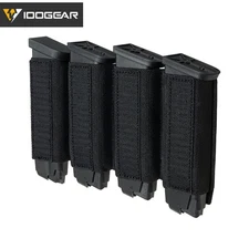 IDOGEAR Quad Magazine Insert Holder Hook Fasteners Mag Pouch MK3 MK4 Chest Rig