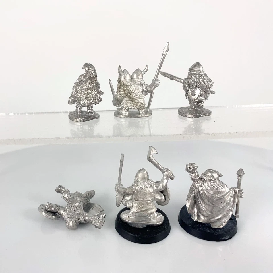 x6 Guerriers Nains Métal Multimarque JDR et autres | P-00QAT - Photo 2/3
