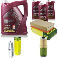 MANN-FILTER Inspektionspaket 8L Mannol Energy Combi Ll 5W-30 FüR Bmw 7Er