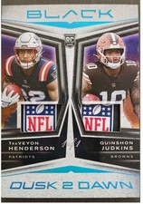 2025 Panini Black Dusk2Dawn TreVeyon Henderson / Q. Judkins Dual Shield 1/1 RC