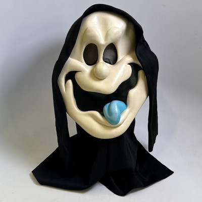 Easter Unlimited Fun World 8510 Blue Tongue Ghost Face Halloween Scream Mask HOR