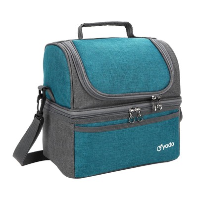 Deluxe Large Lunch Bag Double Layer Cooler Tote for Adult Women and - Idea