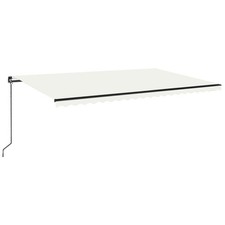 Image of Manual Retractable Awning Outdoor Patio Awning Sunshade Garden Canopy vidaXL