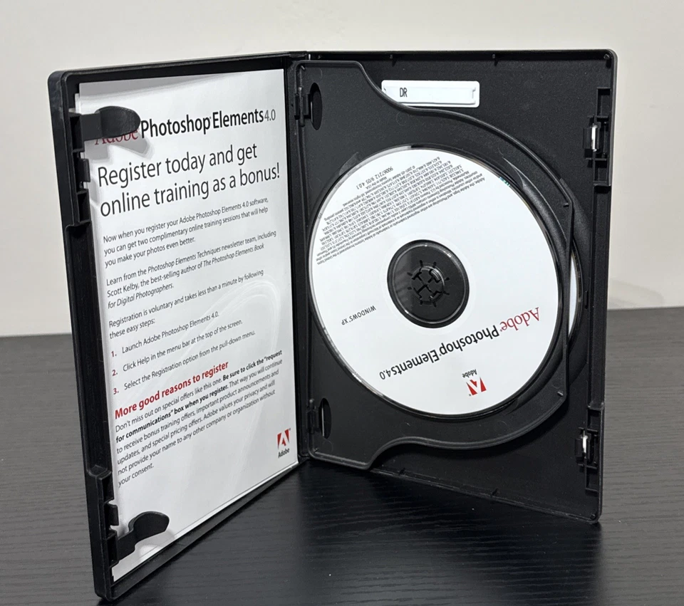 Adobe Photoshop Elements 4.0 & Adobe Premiere Elements 2.0 (PC, 2005)w/ Serial # - Image 4 of 4