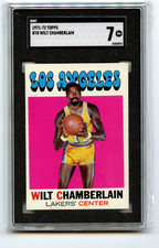 1971 Topps Basketball Wilt Chamberlain #70 Los Angeles Lakers SGC  7 NM