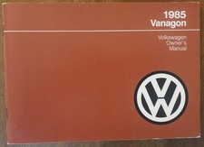1985 Volkswagen VW Vanagon Van Owner's Manual 100 Pages