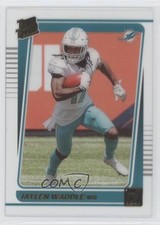 2021 Panini Clearly Donruss Rated Rookie Gold Jaylen Waddle #64 1j2