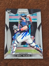 2019 Prizm ERIC HAASE Indians In-Person Signed  AUTO