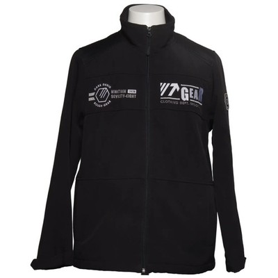 Identic, Jacke, Herren, Größe: 48/50, Schwarz, Polyester, Print #32u