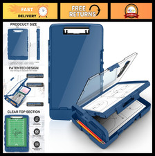 Heavy Duty Clipboard with Dual Storage Pen Holder, 8.5x11 Clearview Dry Erase