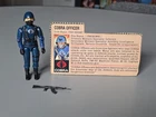 Vintage GI Joe Cobra Officer Comnplete V1 with File Card Hasbro 1983