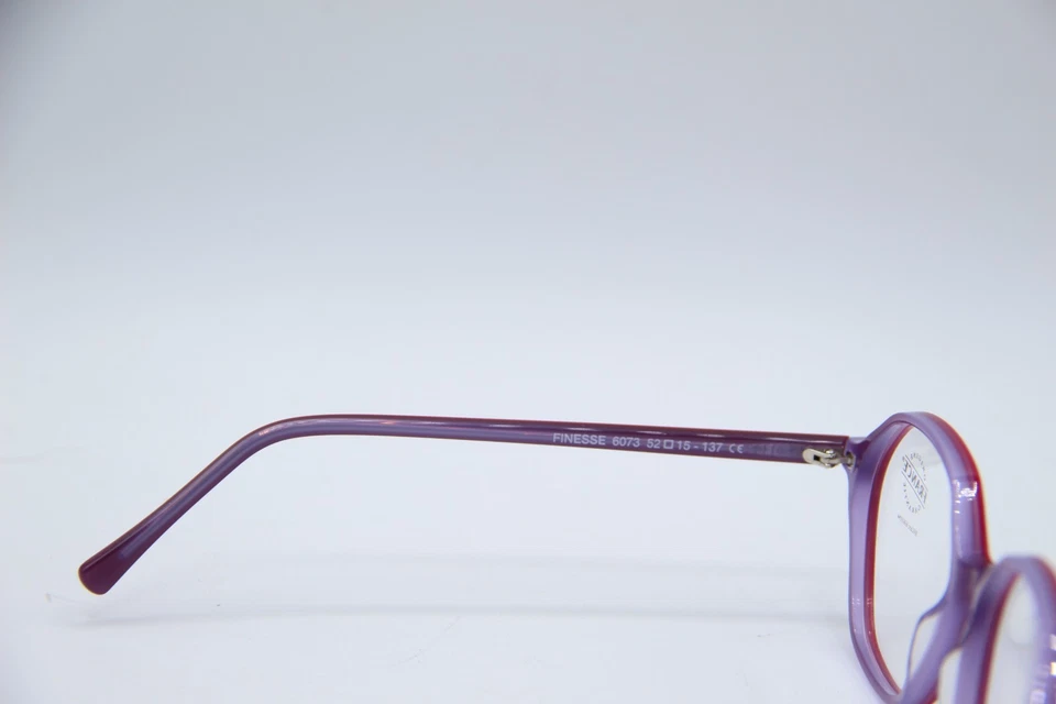 НОВЫЙ JEAN LAFONT FINESSE 6073 КРАСНЫЙ ФИОЛЕТОВЫЙ ПОДЛИННЫЙ ОПРАВЫ ОЧКИ 52-15 - Изображение 3 из 4
