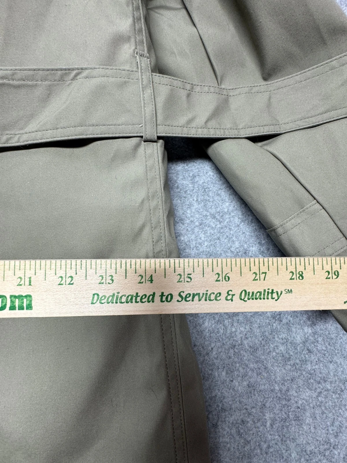 Valor Collection Olive Trench Coat Mens 38R Double Breasted Belted All Weather image 4