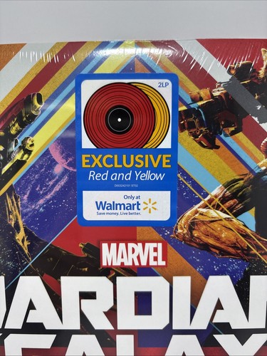 Guardians of the Galaxy Vinyl LP Deluxe Edition Red/Yellow NEW - Picture 2 of 3