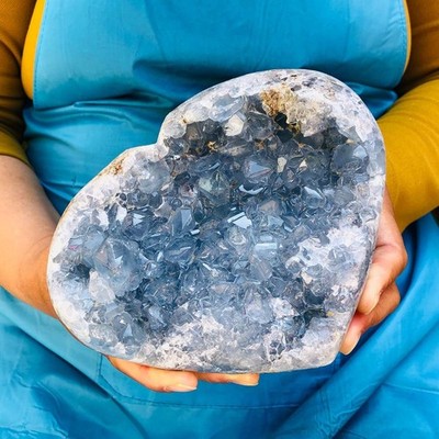 5LB  Natural blue crystal cave quartz crystal cave mineral specimen 4475