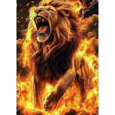 Diamond Painting Kits for Adults,Lion Full Drill Diamond Art Diamond Dots