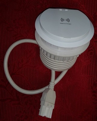 Power Data Technologies 80mm Desk Power Grommet PD-COMBO/W.QI. Ref00063-1