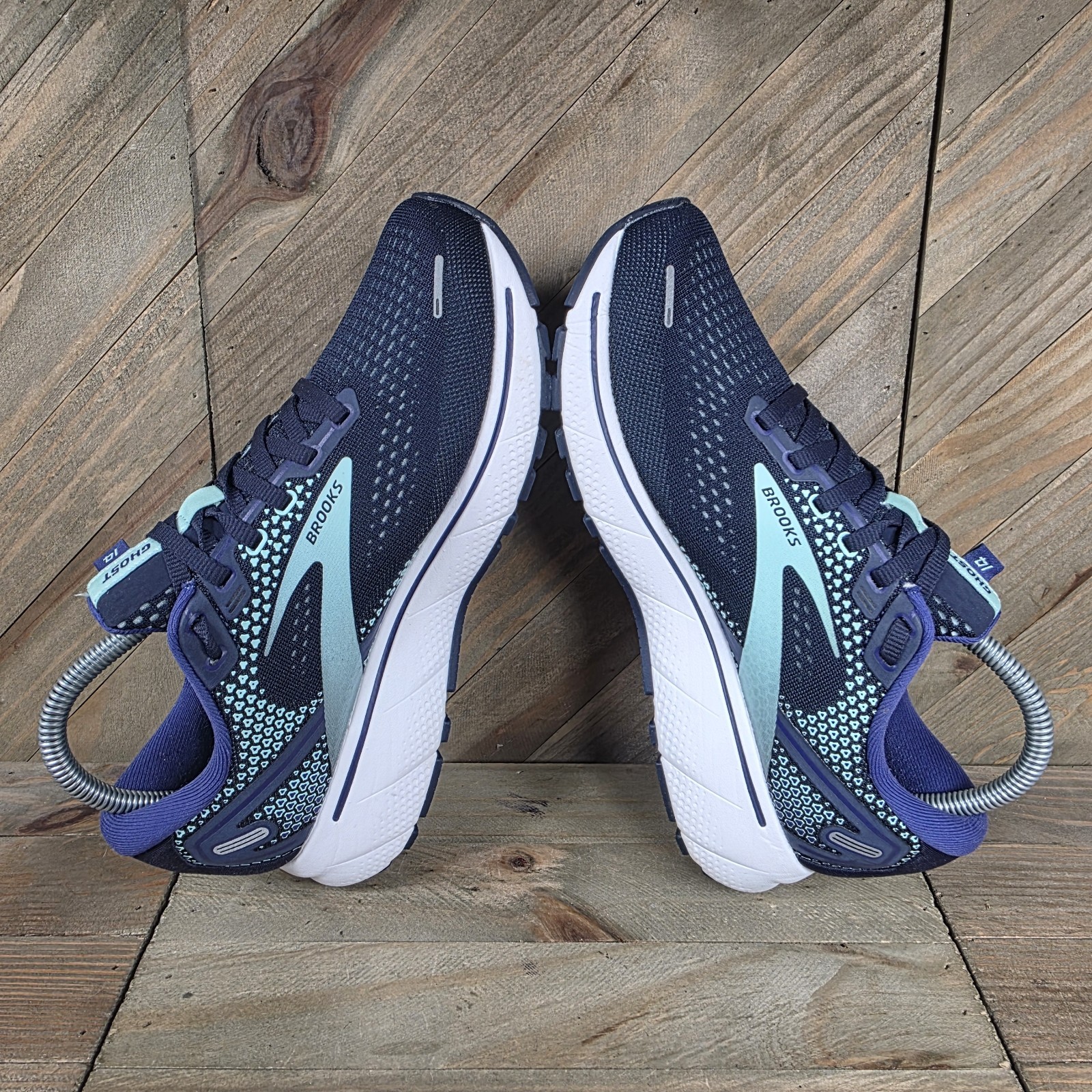 Brooks Ghost 14 Womens Athletic Running Shoes Size 7.5 D Blue Purple 1203561D446 thumbnail 6
