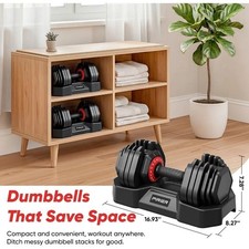 Imagen de US Local Stock Best Choice Adjustable Dumbbell Set 50LB 18-in-1 Free Weight
