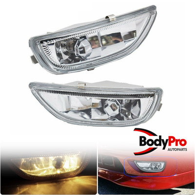 For 2001-2002 Toyota Corolla Fog Light Driving Lamp Clear Lens Left+Right Set