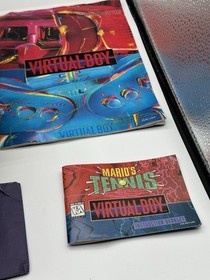 Nintendo Virtual Boy Console - Red and Black! With AC Adaptor Set! Tested Works!