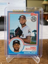 2018 Topps - Sandy Alcantara Wal-Mart Blue 1983 Design Rookie Card #83-7