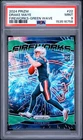 153516758 Drake Maye 2024 Panini Prizm #22 Green Wave Fireworks Rookie RC PSA 9