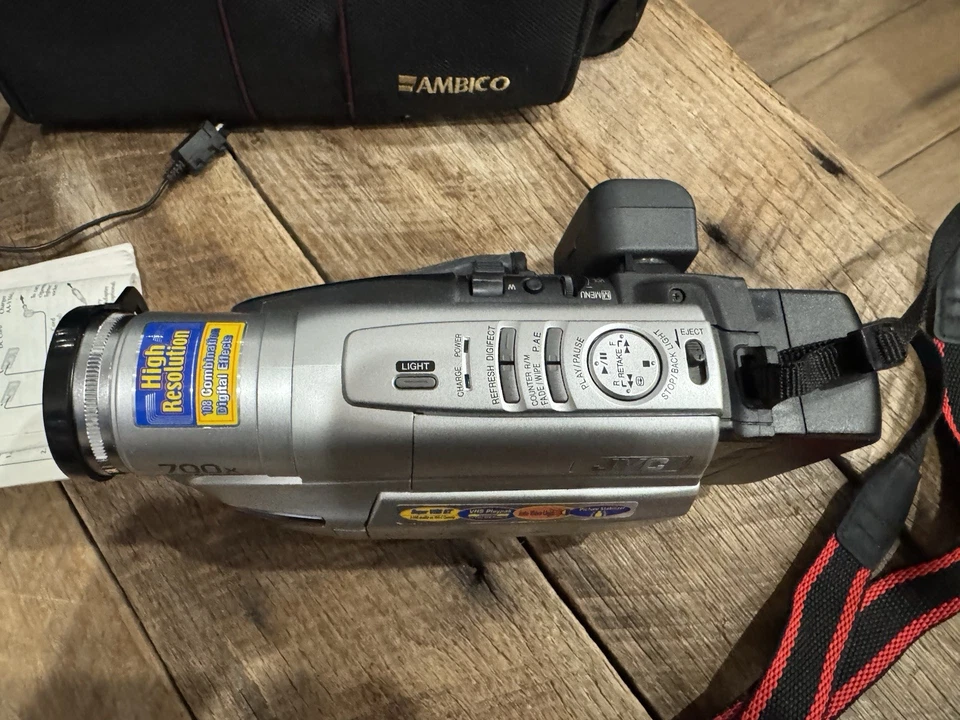 JVC GR-SXM260U Compact VHS-C Video Camera Camcorder Super VHS TESTED - Image 3 of 4