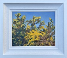 Gorse, by Katia Ermi, Original Oil Painting, Framed, Donegal, Ireland,
