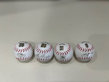 Steiner Mini Baseballs w replica signature 1.5"  lot of 4, Piazza,Bagwell,Schill
