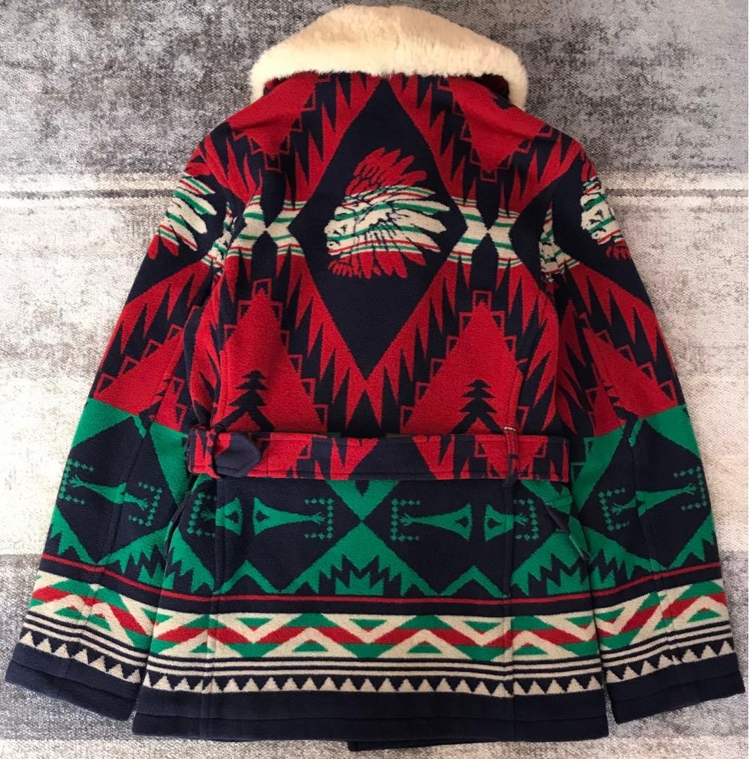 Ralph Lauren Native Pattern Shearling Collar XS W… - image 5