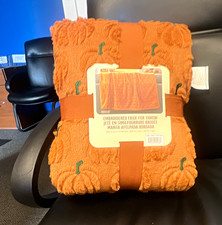 Costco Halloween pumpkin throw - BRAND NEW - free priority shipping