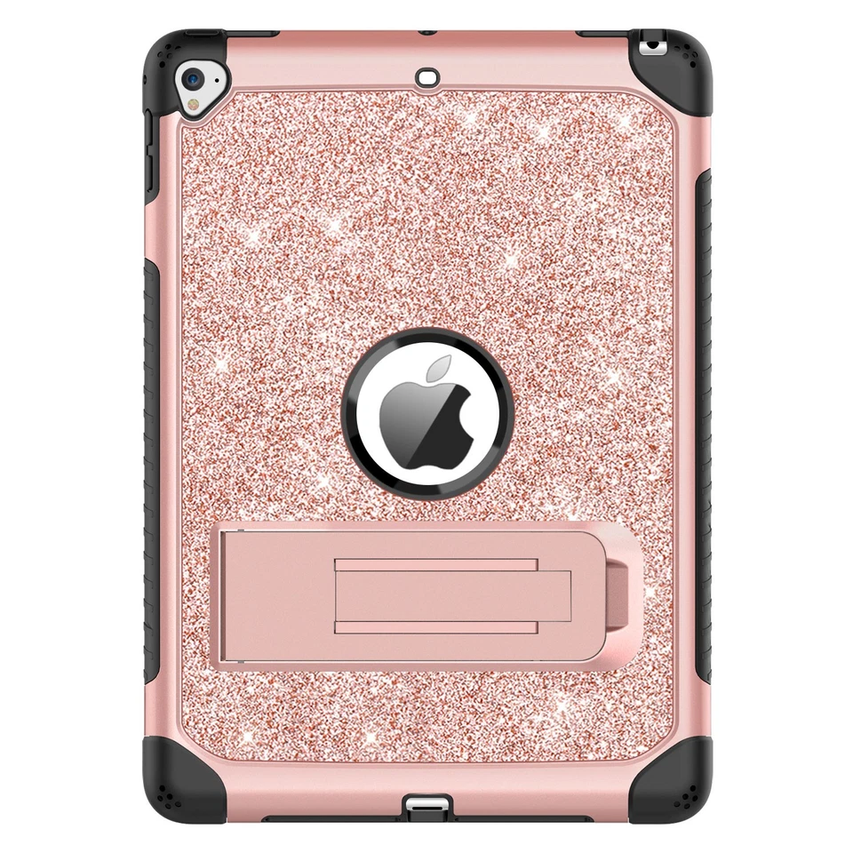 For iPad 5th / 6th Gen / iPad Air 2 Case Kickstand Rugged Shockproof Cover - Image 2 of 4