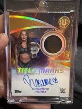 2025 Wwe Universe Title Marks Roxanne Perez Title Marks Mem Auto /50