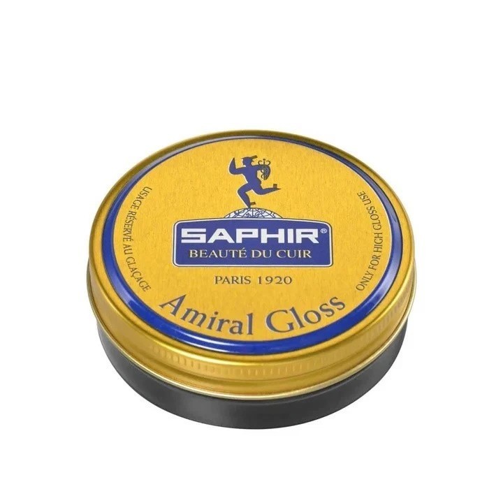 Dark Brown Saphir Beaute Du Cuir Amiral Gloss Mirror Shine Wax Shoes Boot Polish
