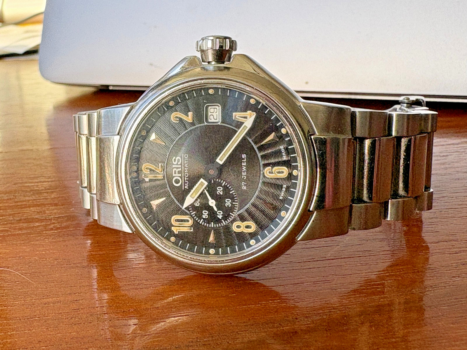 Oris Full Steel Small Seconds Automatic Men's Wat… - image 2