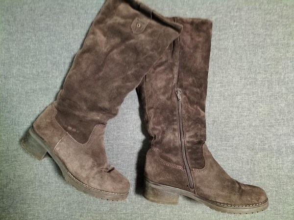 Women Peserico Boots Brown Suede 40.5