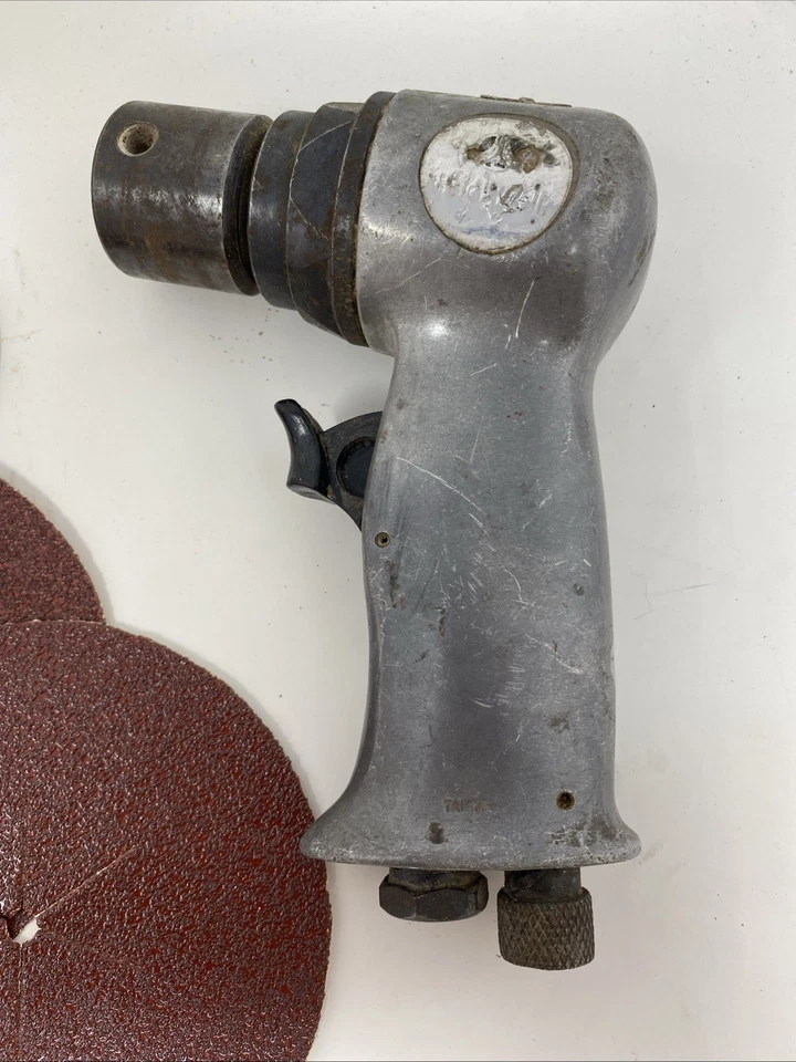 Porter Cable 5” High Speed Sander OTS2 Air Tool Vtg? Disc **read** - Image 3 of 4