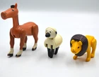 Vintage Little People Fisher Price Animals Circus Train Lion Horse Sheep