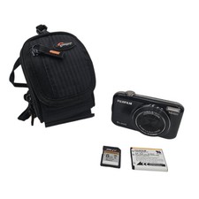 Fujifilm FinePix JX310 Digital Camera Black 14MP 5x Zoom Battery SD Case Tested