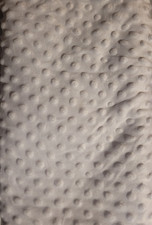 White Cuddle Minky Dimple Dot Fabric 1yd x 60"