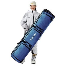 Padded Snowboard Bag Expandable Snowboard Bag for Air Travel Navy Blue