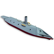 CSS Virginia Ironclad Model Ship - 10 Inch Civil War Replica - Confederate Navy
